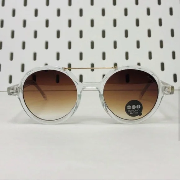 Komono sunglasses NEW NWT round Clear and Brown Vivien Komono sunglasses NEW NWT round Clear and Brown Vivien main image 4